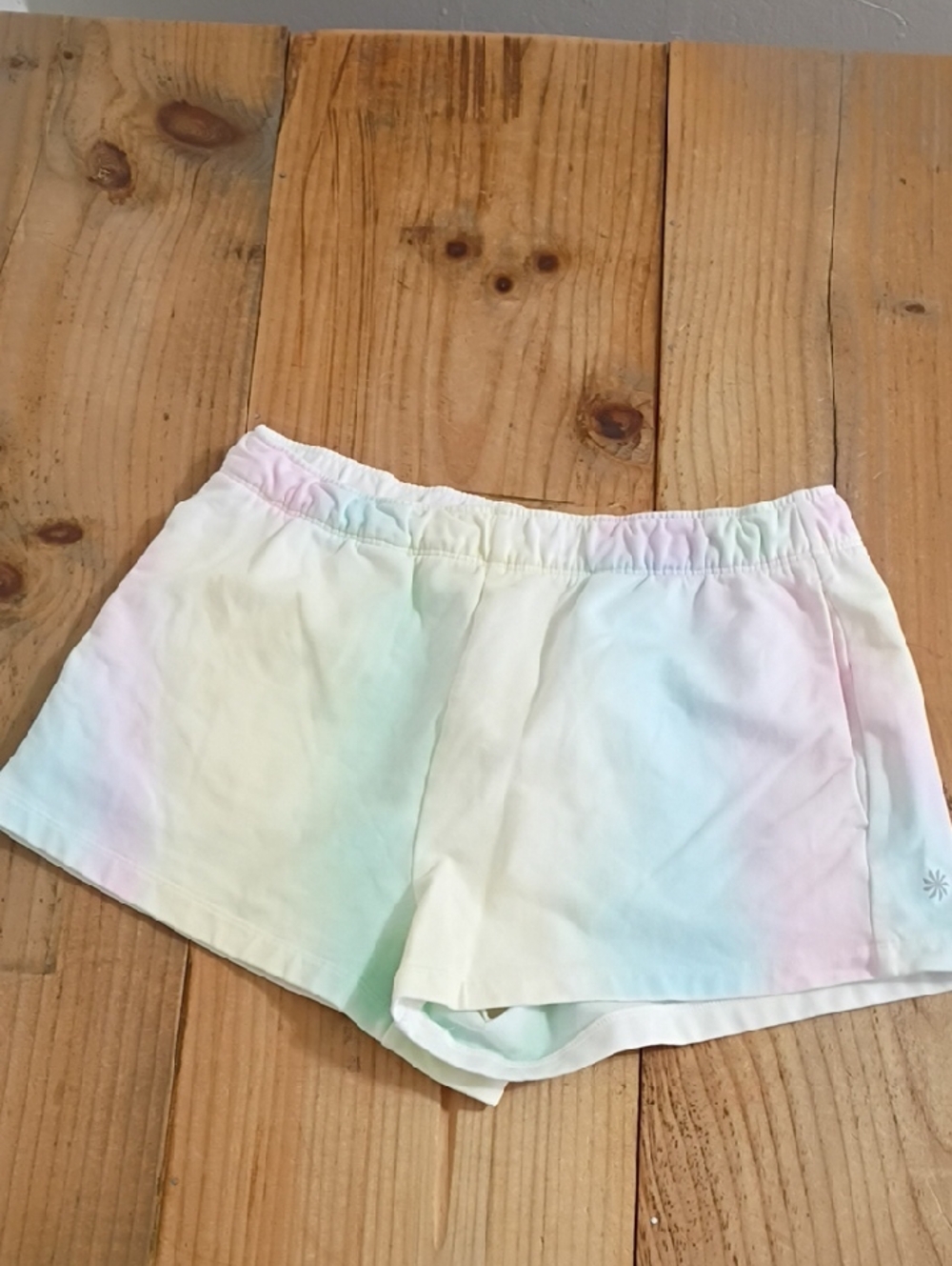 Athleta Girl Multi Colored Pastel Shorts w Pockets Size XL
